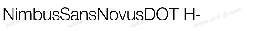 NimbusSansNovusDOT H字体转换